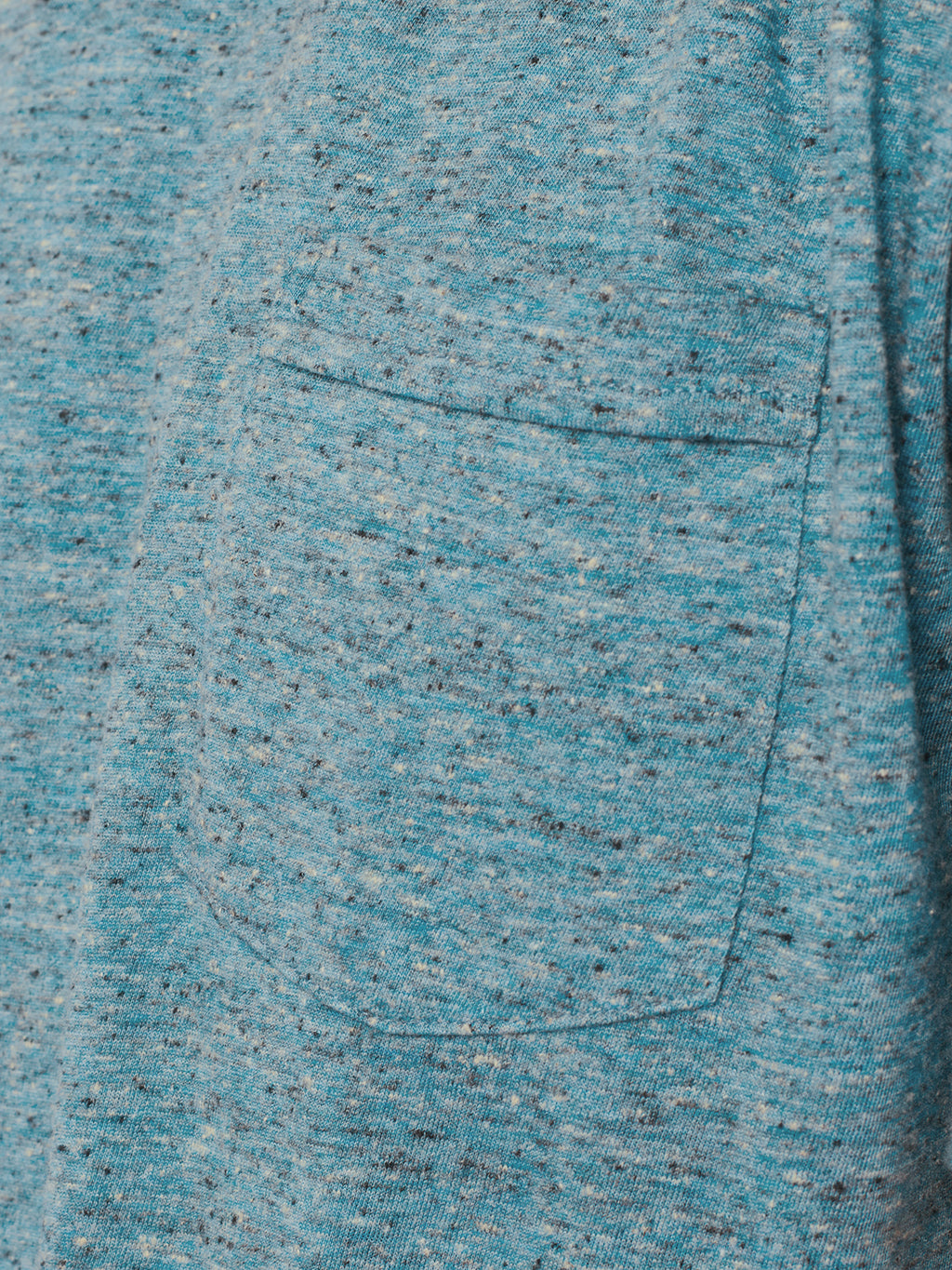 No Excess Crew Tee: Multi Colour Melange - Aqua