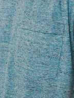 No Excess Crew Tee: Multi Colour Melange - Aqua