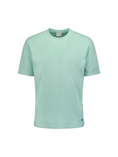 No Excess Crew Tee: Embossed Lines - Mint