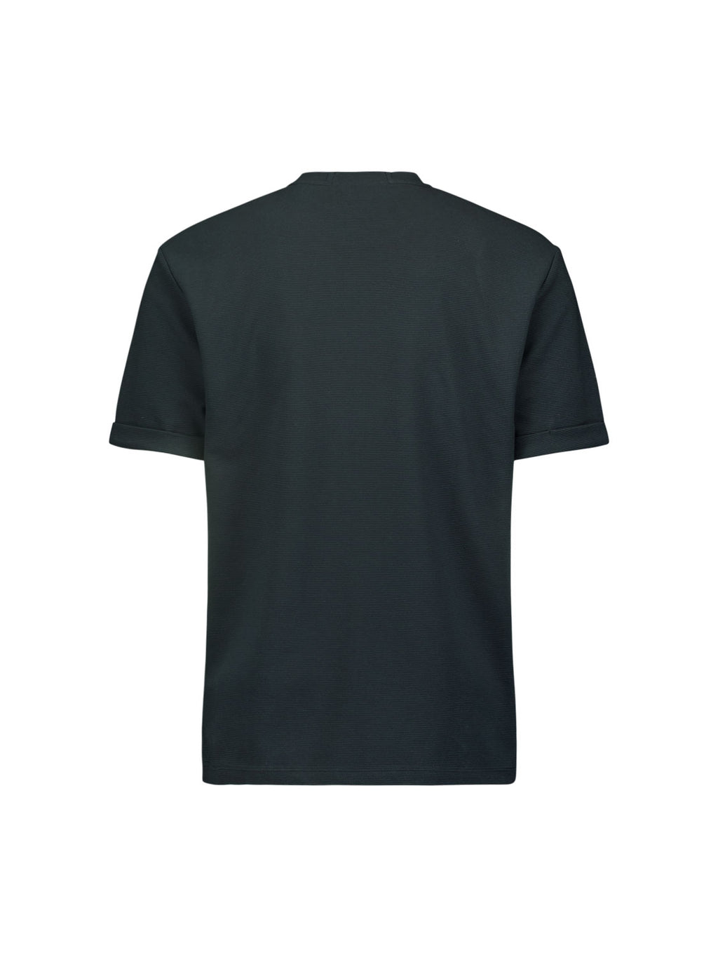 No Excess Crew Tee: Embossed Lines - Dark Steel