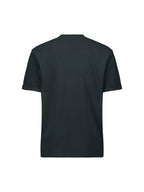 No Excess Crew Tee: Embossed Lines - Dark Steel