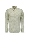 No Excess Long Sleeve Shirt: Jewel Print - Mint