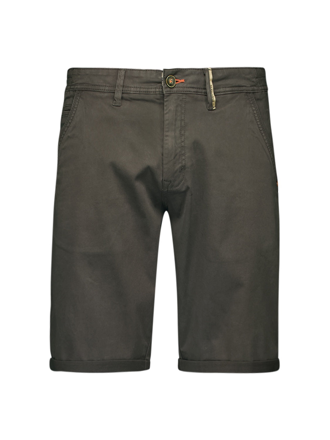 No Excess Twill Chino Shorts: Motor Black