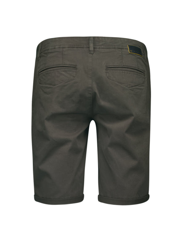 No Excess Twill Chino Shorts: Motor Black