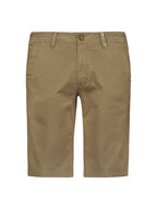 No Excess Twill Chino Shorts: Almond