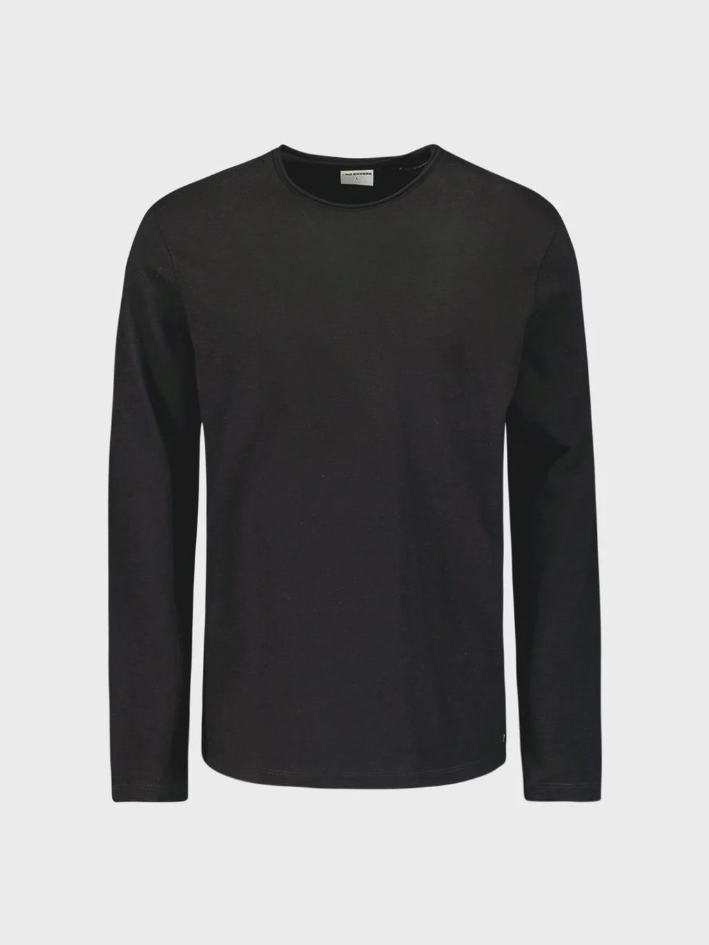 No Excess Slub Neck Sweatshirt - Black
