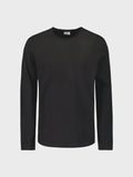 No Excess Slub Neck Sweatshirt - Black