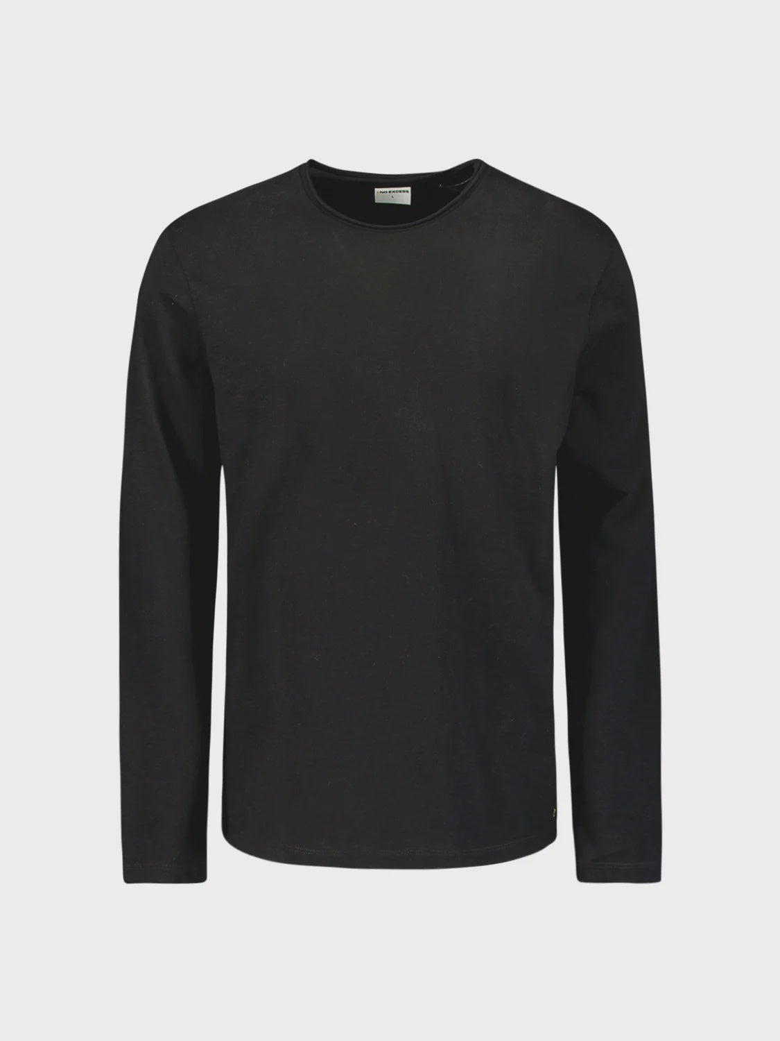 No Excess Slub Neck Sweatshirt - Black