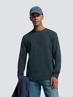 No Excess Slub Neck Sweatshirt - Night
