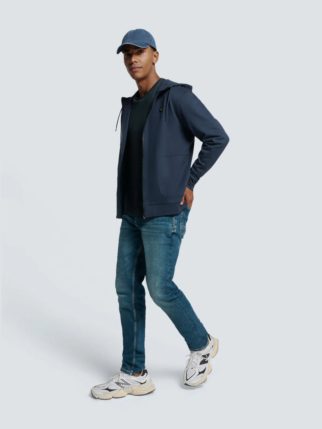 No Excess Slub Neck Sweatshirt - Night