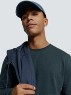 No Excess Slub Neck Sweatshirt - Night