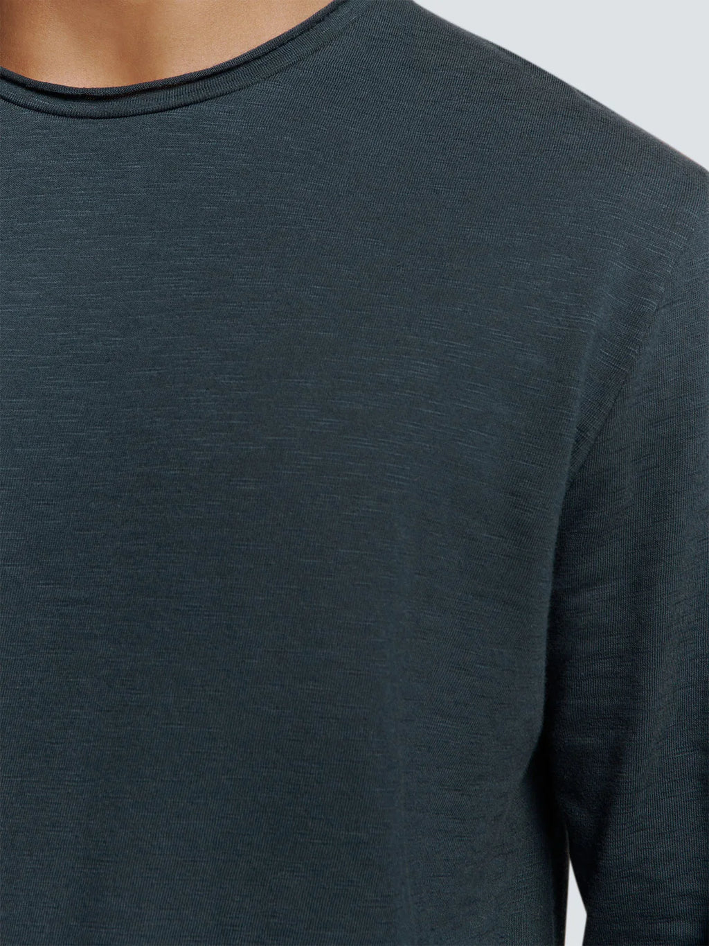 No Excess Slub Neck Sweatshirt - Night