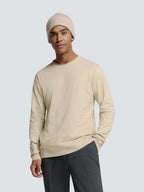 No Excess Slub Neck Sweatshirt - Cement