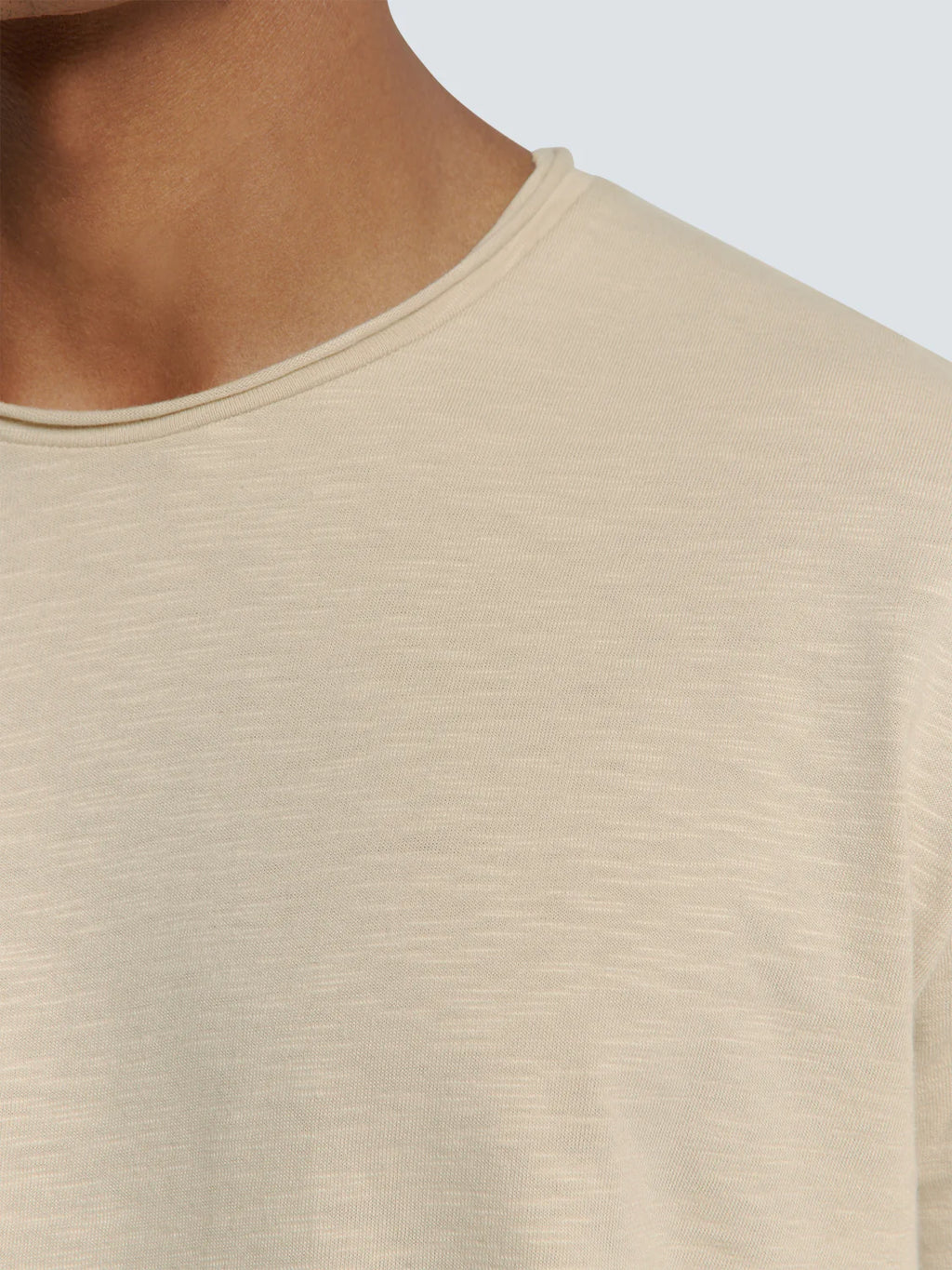 No Excess Slub Neck Sweatshirt - Cement
