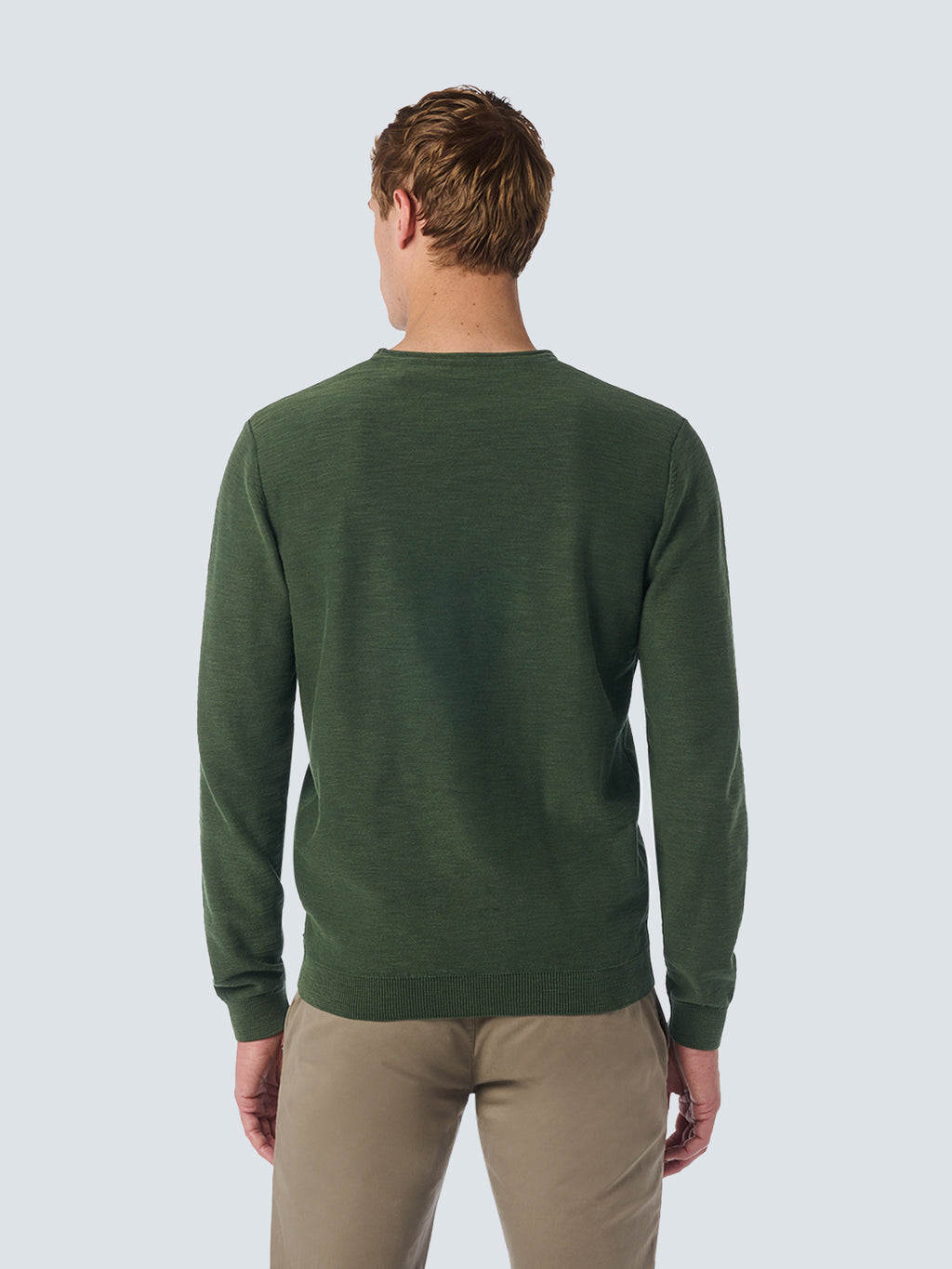 No Excess Round Neck Sweater - Dark Green