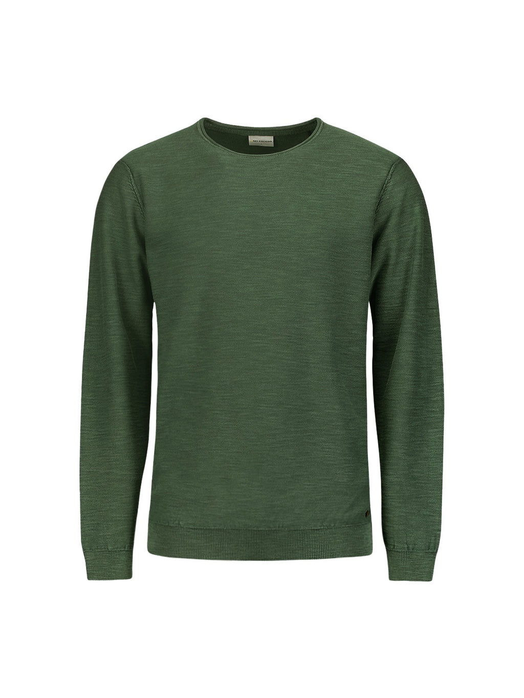 No Excess Round Neck Sweater - Dark Green