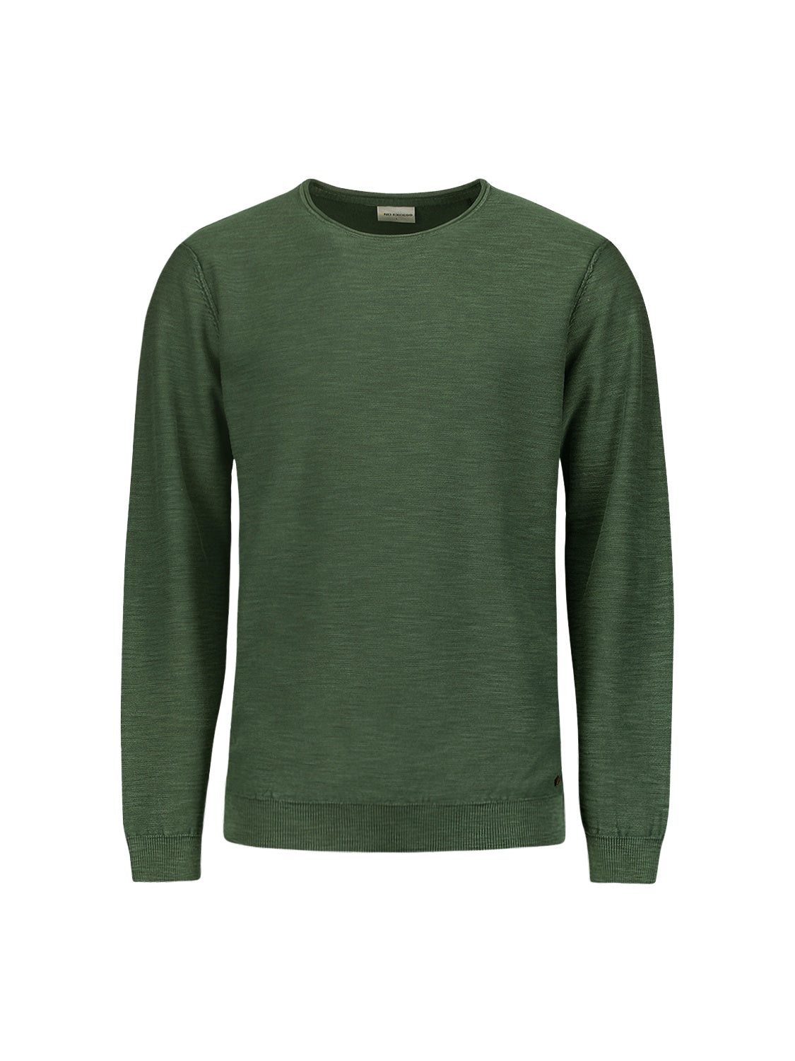 No Excess Round Neck Sweater - Dark Green