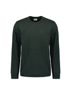 No Excess Crew Neck Pull Over - Coloured Melange - Dark Green