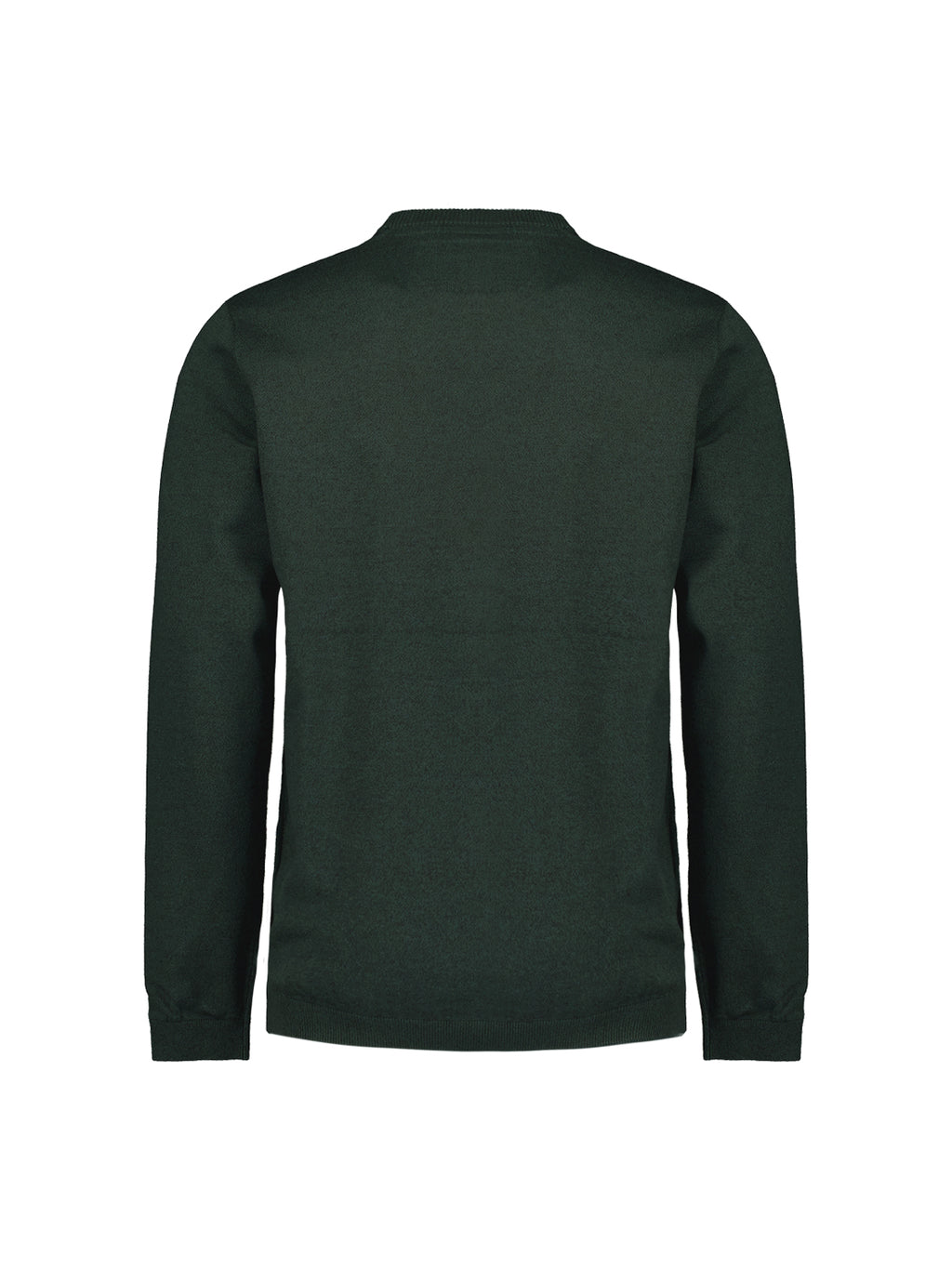 No Excess Crew Neck Pull Over - Coloured Melange - Dark Green