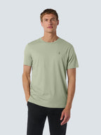 No Excess Crew Tee: Basic Plain - Smoke