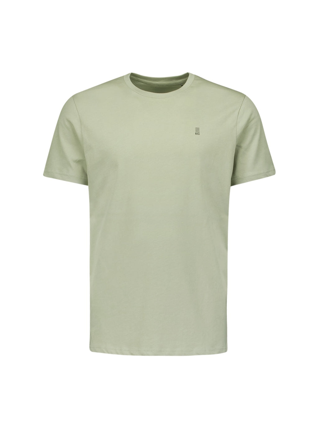 No Excess Crew Tee: Basic Plain - Smoke