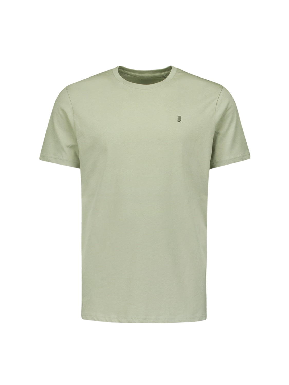No Excess Crew Tee: Basic Plain - Smoke