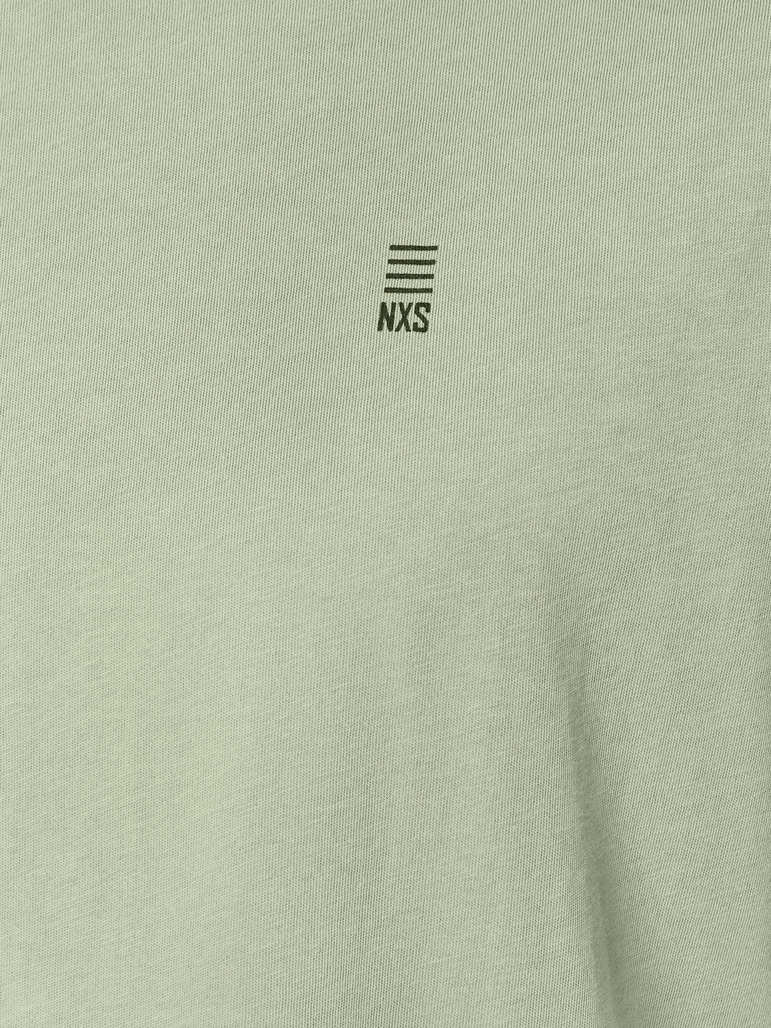 No Excess Crew Tee: Basic Plain - Smoke