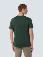 No Excess Crew Tee: Basic Plain - Dark Green
