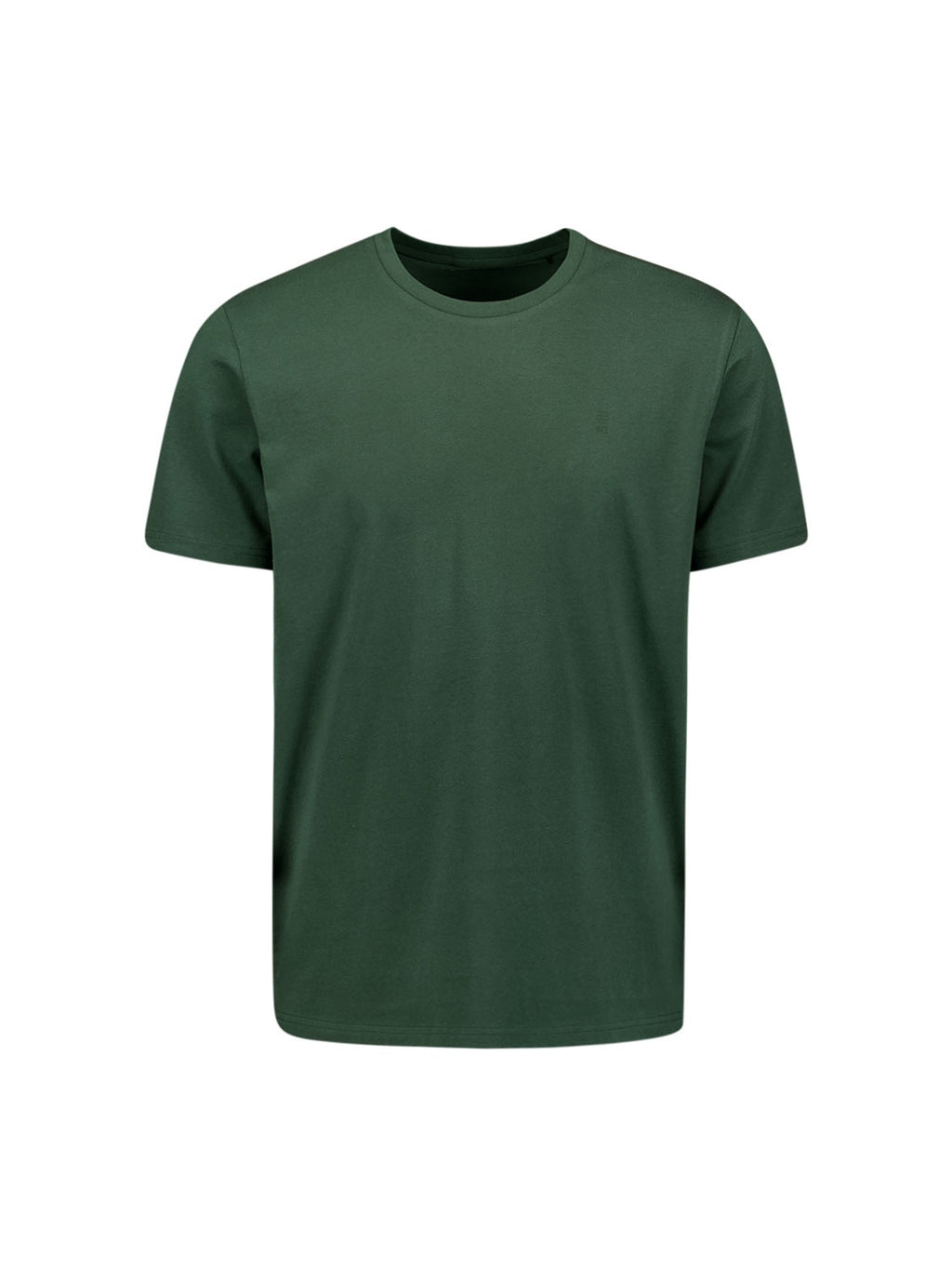 No Excess Crew Tee: Basic Plain - Dark Green