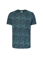 No Excess Crew Tee: Floral Print - Cloud