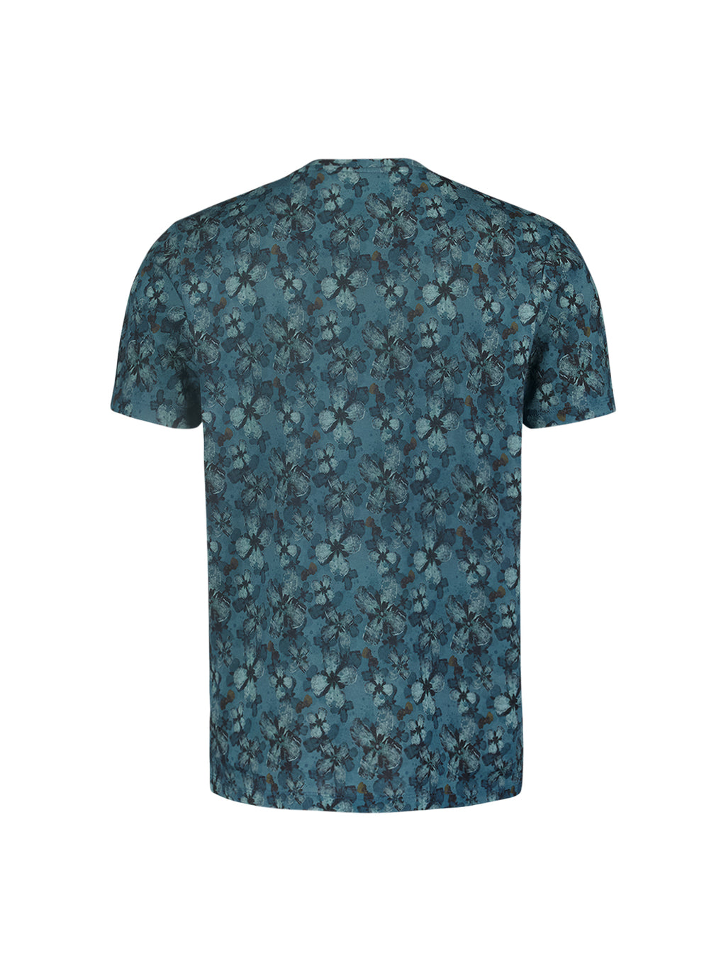 No Excess Crew Tee: Floral Print - Cloud