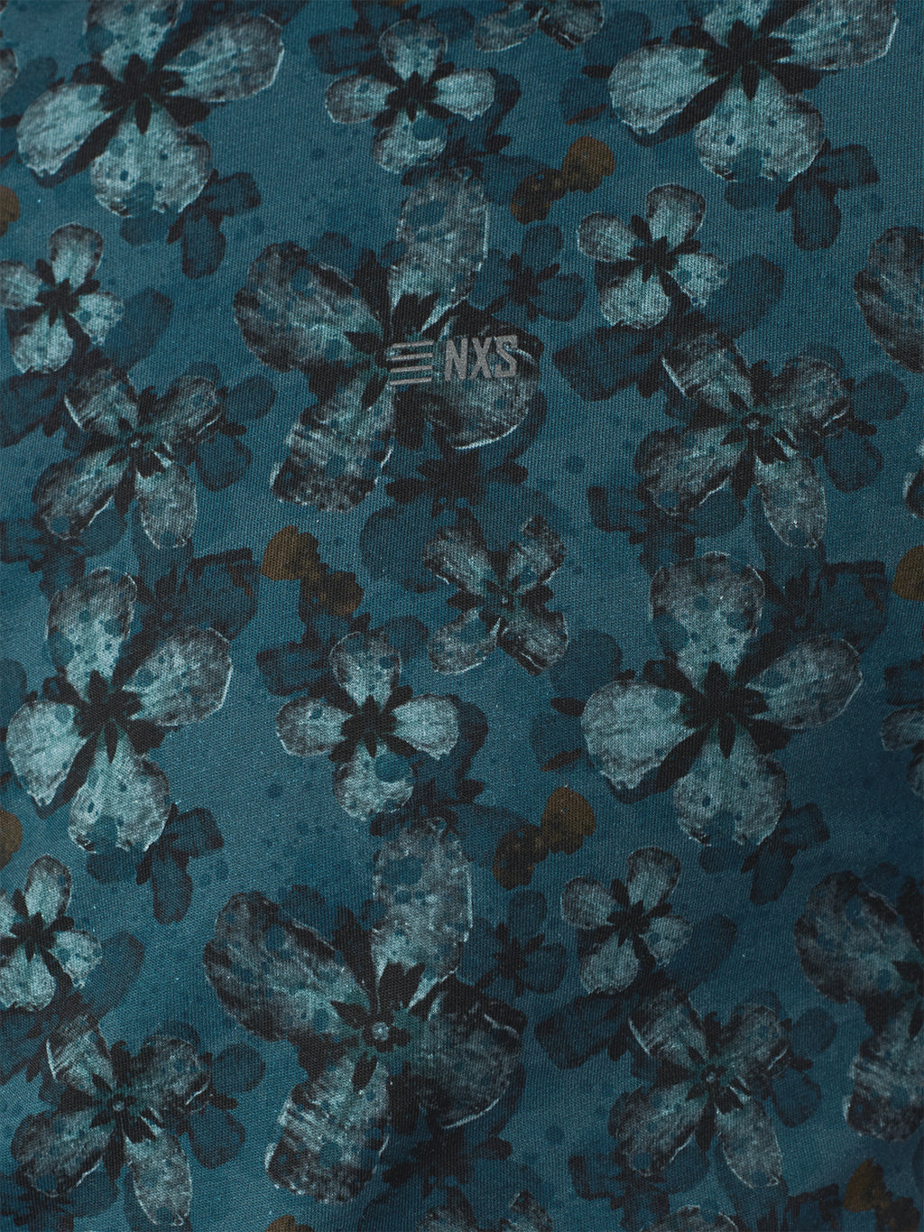 No Excess Crew Tee: Floral Print - Cloud