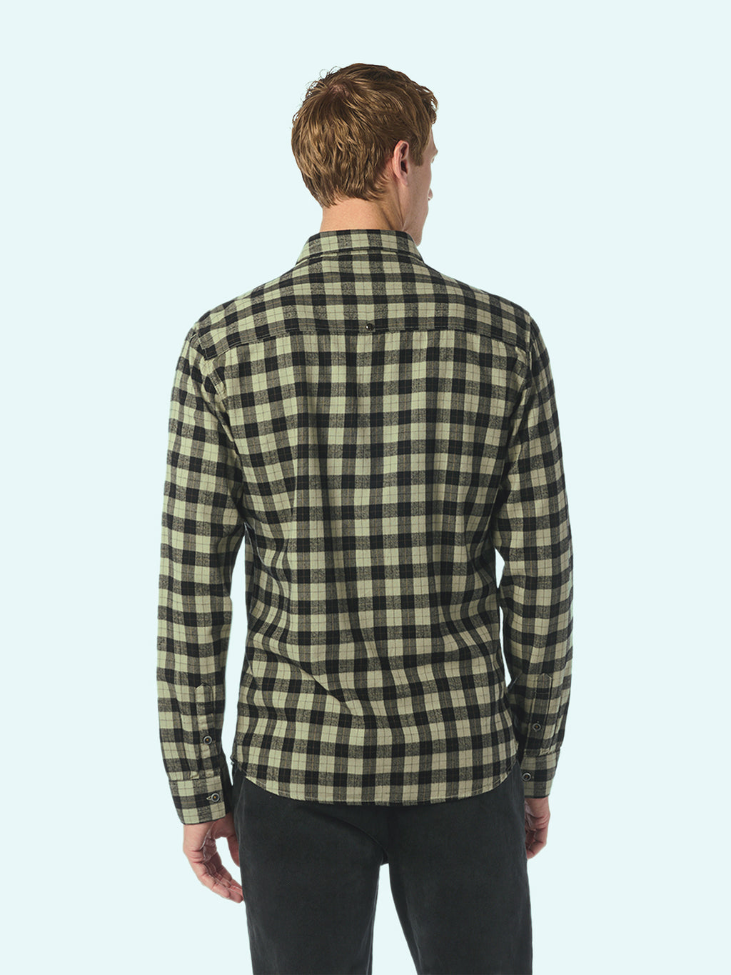No Excess Long Sleeve Shirt: Timeless Check - Smoke