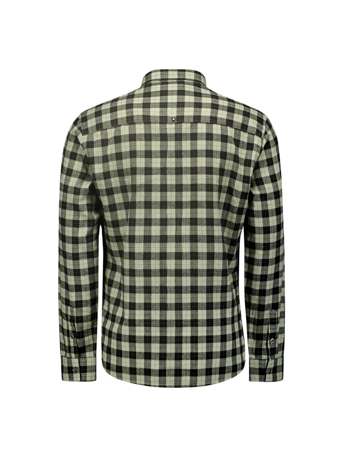 No Excess Long Sleeve Shirt: Timeless Check - Smoke