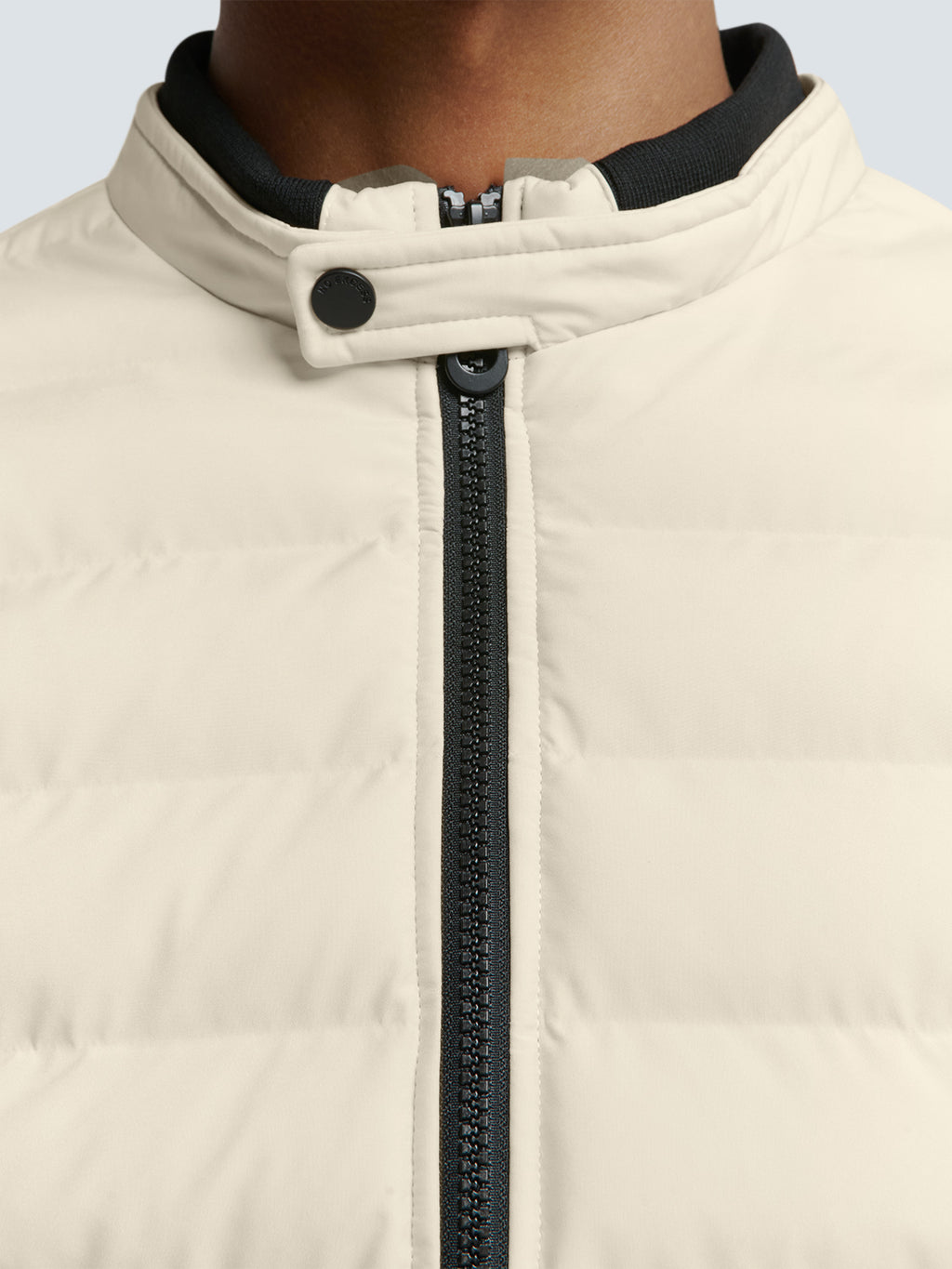 No Excess Padded Jacket: Short Fit - Cement