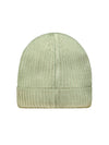 No Excess Ribbed Beanie: Stripe - Cement & Forest