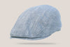 Highstreet Linen Blend Driving Cap - Blue