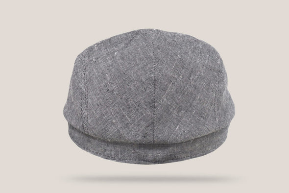 Highstreet Linen Blend Driving Cap - Blue