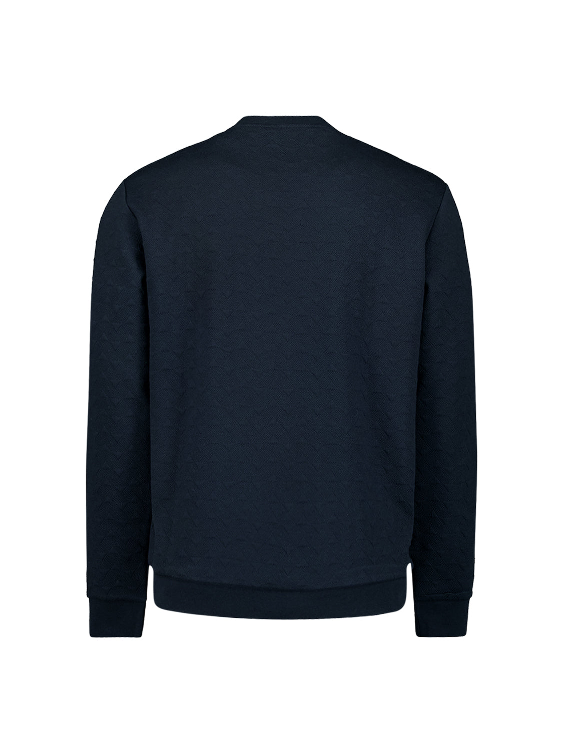 No Excess Crewneck Sweater: Jacquard - Deep Blue