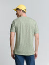 No Excess Crew Tee: Multi Melange - Green