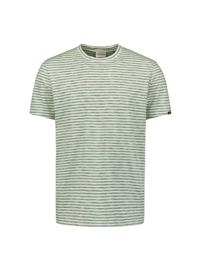 No Excess Crew Tee: Multi Melange - Green