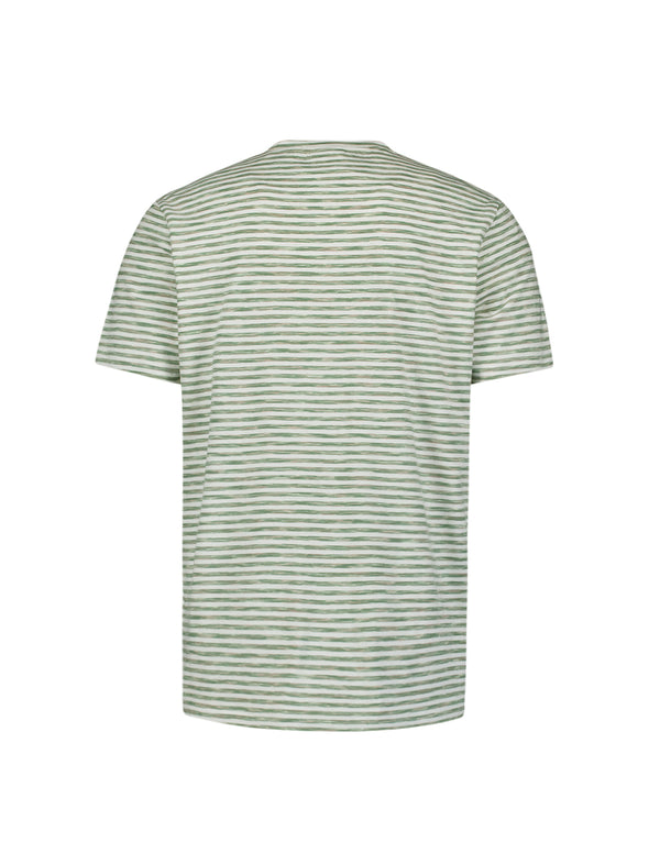 No Excess Crew Tee: Multi Melange - Green