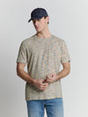 No Excess Crew Tee: Multi Melange - Yellow