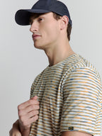 No Excess Crew Tee: Multi Melange - Yellow
