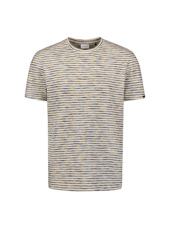 No Excess Crew Tee: Multi Melange - Yellow