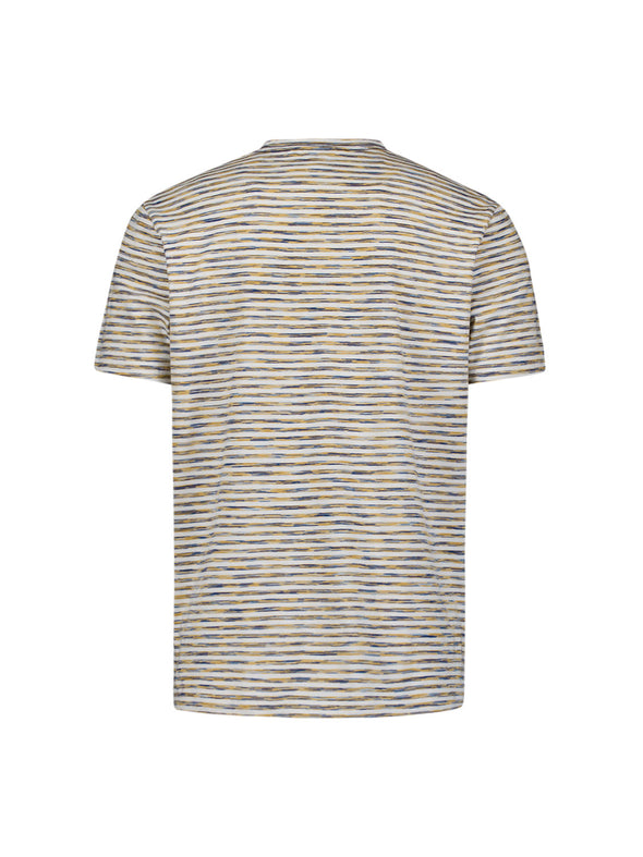 No Excess Crew Tee: Multi Melange - Yellow