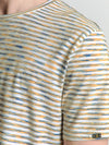 No Excess Crew Tee: Multi Melange - Yellow