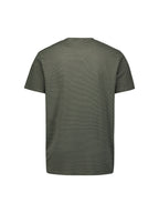 No Excess Crew Tee: Thin Pin Stripe - Dark Steel