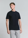 No Excess Crew Tee: Pin Stripe - Deep Blue