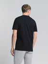 No Excess Crew Tee: Pin Stripe - Deep Blue